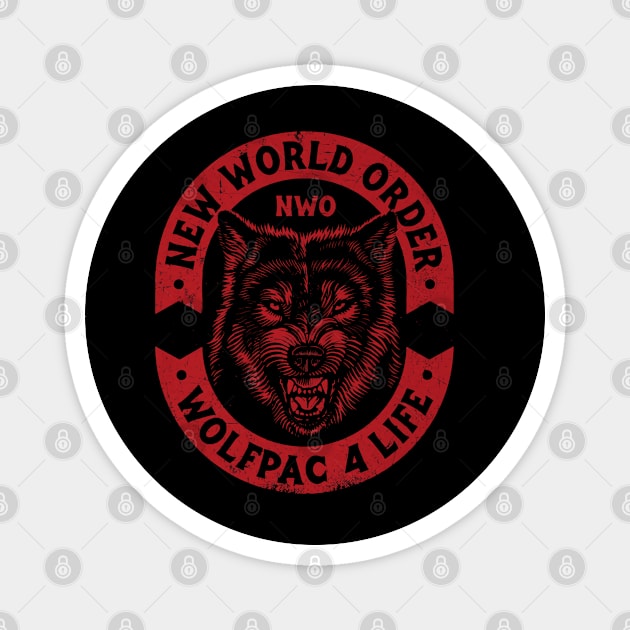 nWo Wolfpac 4 Life Magnet by MunMun_Design